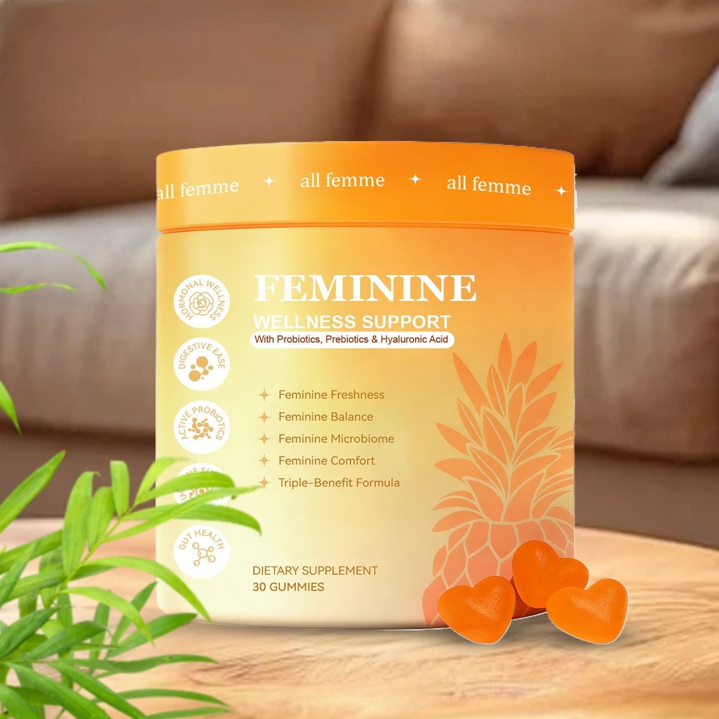 Flora Plus Gummies, Advanced Vaginal Support,  Ph Balance